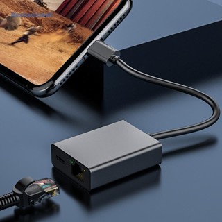 [ElectronicMall01.th] อะแดปเตอร์เชื่อมต่อเครือข่ายอีเธอร์เน็ต Type C เป็นอีเธอร์เน็ต USB 4K สําหรับ Google TV (4K)