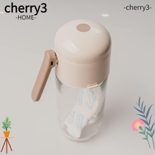 Cherry3 ขวดแก้วใส่เกลือ ขนาด 5.35*2.52 นิ้ว กันชื้น สีขาว สําหรับห้องครัว