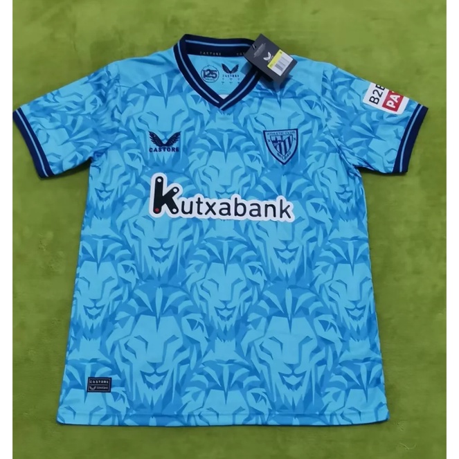 เสื้อกีฬาแขนสั้น-ลายทีมชาติฟุตบอล-bilbao-2324-ชุดเยือน-คุณภาพสูง