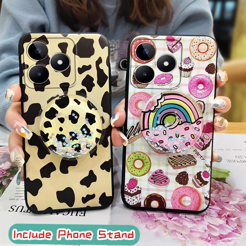 soft-case-tpu-phone-case-for-realme-c53-narzo-n53-anti-knock-protective-cartoon-silicone-drift-sand-dirt-resistant-kickstand