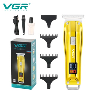 Spot second hair# VGR cross-border new oil head electric hair clipper carving hair clipper LCD digital display Electric Hair Clipper scratch razor V-9568cc