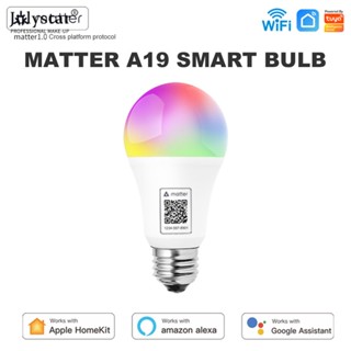 JULYSTAR ใหม่ Led E27 Matter การเชื่อมต่อโดยตรง Wifi Rgb Cw Smart Light Smart App Control รองรับ Homekit Siri สำหรับ Google Home Alexa Voice Assistant