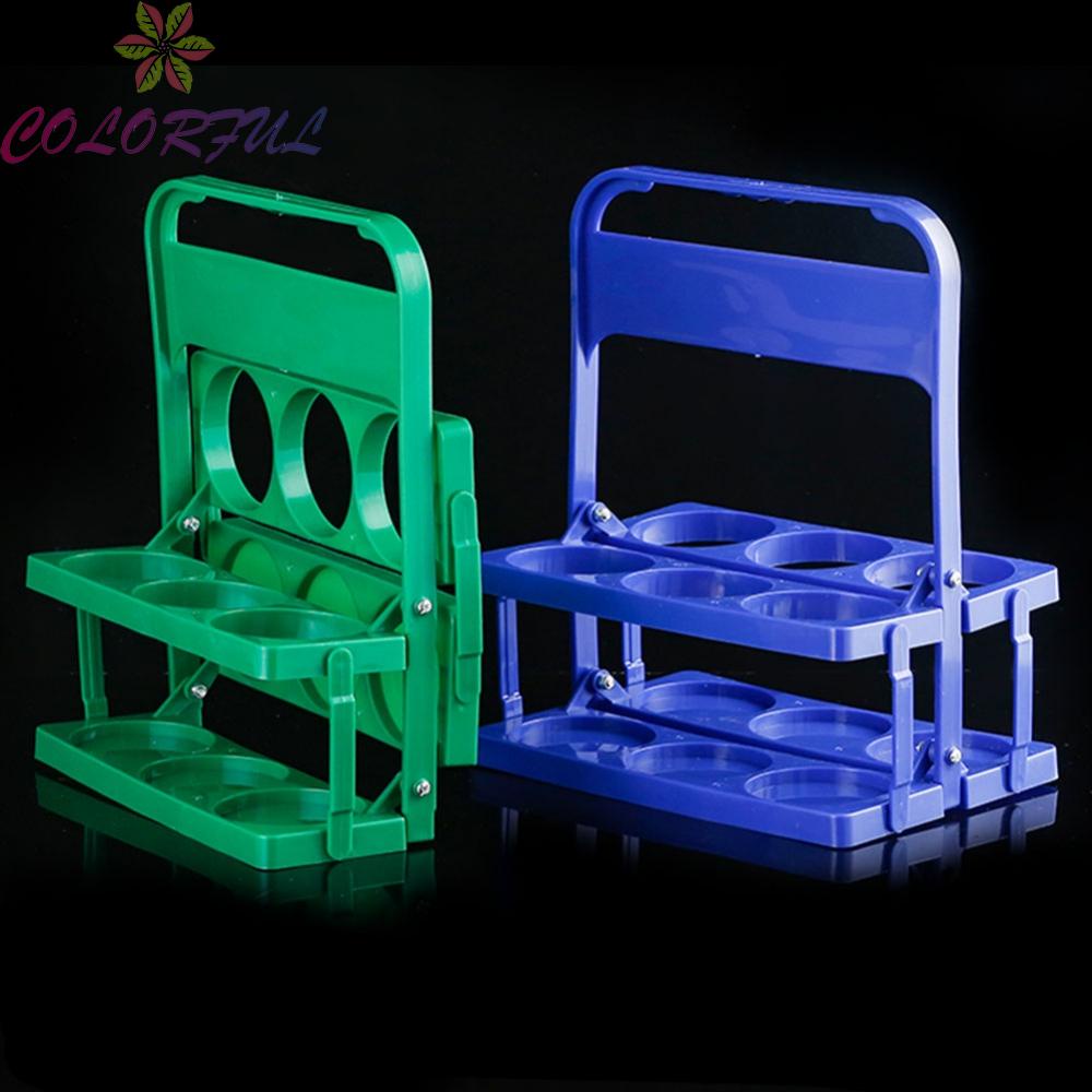 colorful-plastic-basket-carrier-basket-foldable-reusable-6-pack-beer-rack-brand-new
