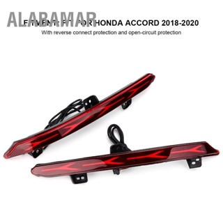 ALABAMAR Bright LED รถสะท้อนแสงไฟเบรคสำหรับ Honda Accord 2018-2020
