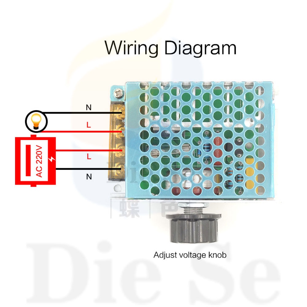 สวิตช์ควบคุมแรงดันไฟฟ้า-ac-220v-4000w-หรี่แสงได้-ควบคุมความเร็วมอเตอร์ไฟฟ้า-พลังงานสูง