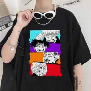 Mens Tshirt Harajuku Jujutsu Kaisen Graphic Unisex Short Sleeve T Shirt Cool Cartoon Anime Casual T-shirt Male Str_03