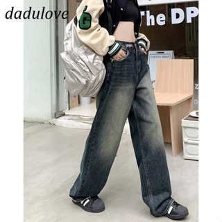 DaDulove💕 New Korean Version of INS Retro Washed Jeans WOMENS High Waist Loose Wide Leg Pants Large Size Trousers