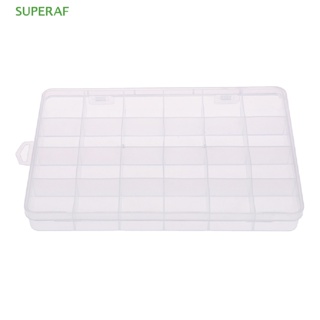 Superaf กล่องพลาสติก 24 ช่อง สําหรับใส่เครื่องประดับ ลูกปัด
 ขายดี