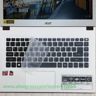 แผ่นซิลิโคนครอบแป้นพิมพ์แล็ปท็อป 14 นิ้ว สําหรับ Acer Aspire 3 A314-31 A314-32 Acer A314-33 A314-41 A114-32 A114-31