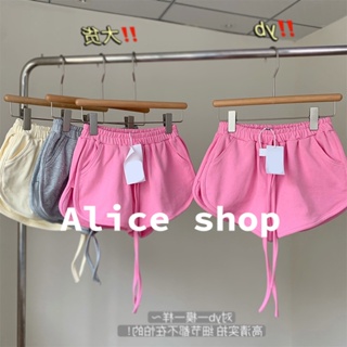 Alice  กางเกงขาสั้น กางเกงเอวสูง กางเกงน่ารัก กางเกงสีชมพู  High quality Stylish Trendy พิเศษ A24L09Q 36Z230909