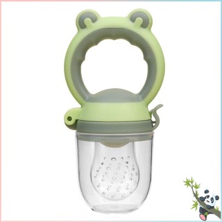 อาหารสดและผลไม้ Feeding Pacifier จุกนมหลอกซิลิโคน Baby Nibbler Food Feeder Teether Teething Toy Frog Head