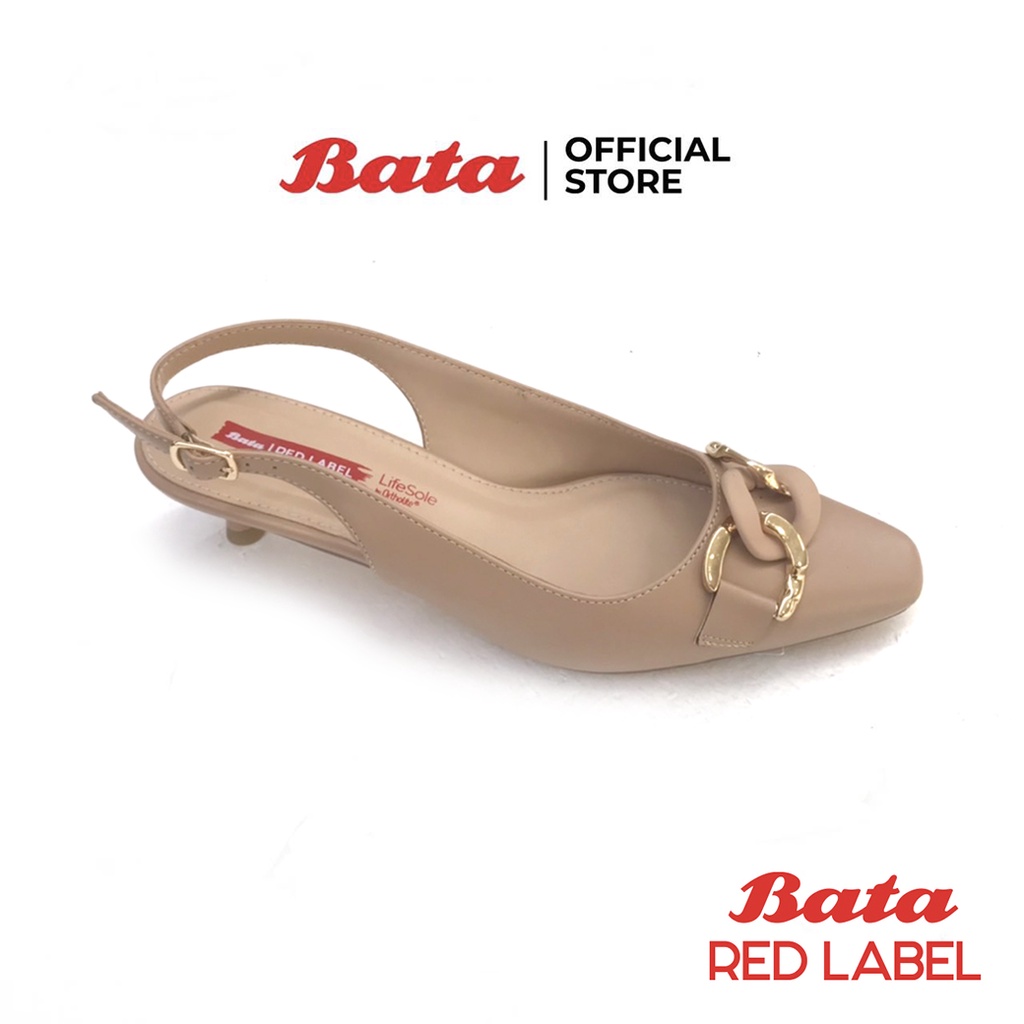 bata-บาจา-red-label-รองเท้าส้นสูงแบบรัดส้น-เสริมส้นสูง-1-นิ้ว-ดีไซน์เรียบหรู-สำหรับผู้หญิง-สีขาว-6601321-สีเบจ-6608321