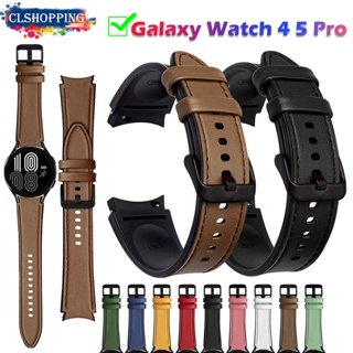 สายนาฬิกาข้อมือหนัง ซิลิโคน สําหรับ Samsung Watch 4 5 40 มม. 44 มม. Samsung Galaxy Watch 5 Pro 45 มม. 4 Classic 42 มม. 46