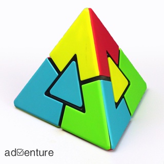 Adven Fanxin Pyraminx Duo Magic Cube 2x2x2 ลูกบาศก์ปริศนา ความเร็วราบรื่น ของเล่นเพื่อการศึกษา สําหรับเด็ก ผู้เริ่มต้น ของขวัญ