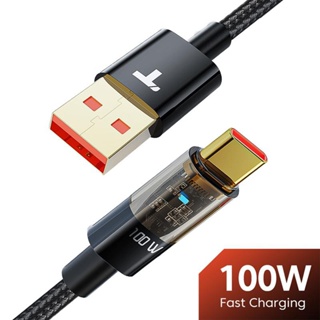 สายชาร์จ USB Type C 6A 100W พลังงานสูง 480Mbps สําหรับโทรศัพท์มือถือ