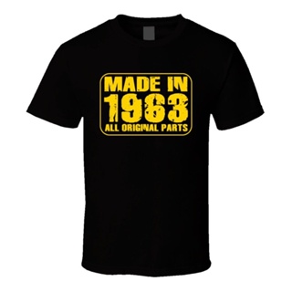ขายดี เสื้อยืด ลาย Made In 1963 สําหรับผู้ชาย อายุ 50 ปี 686320