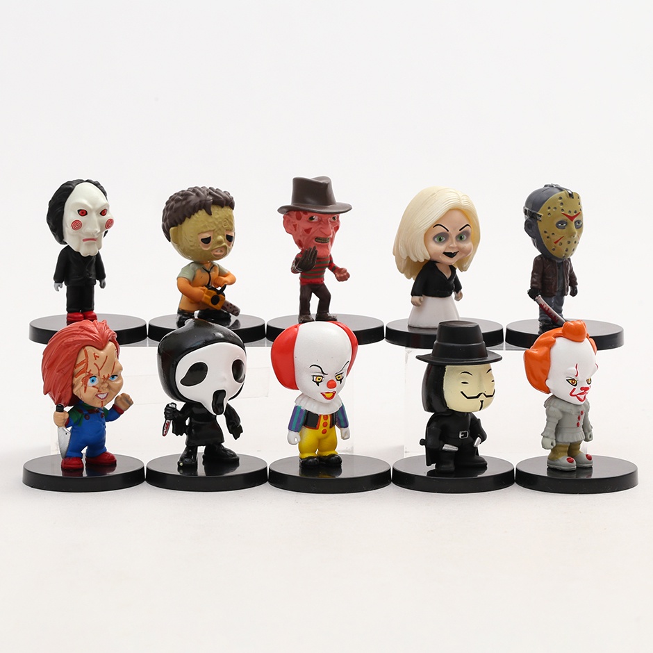 ฟิกเกอร์-pvc-รูปหนังสยองขวัญ-pennywise-chucky-jason-freddy-billy-ghostface-v-น่ารัก-ของเล่นสําหรับเด็ก