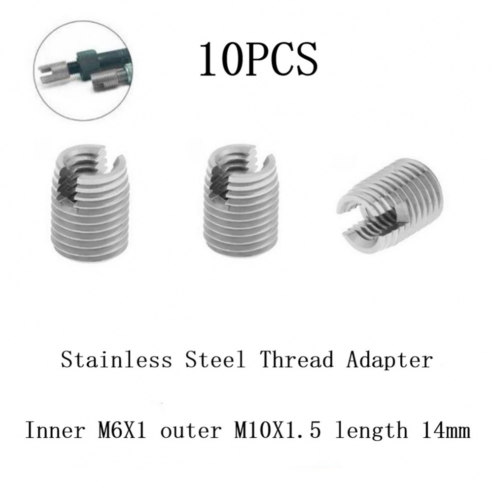 อะแดปเตอร์ลดเกลียว-สเตนเลส-ตัวผู้-10-มม-เป็นตัวเมีย-m6-6-มม-10-ชิ้น