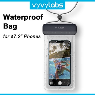 Vyvylabs เคสโทรศัพท์มือถือ กันน้ํา สําหรับว่ายน้ํา ดําน้ําลึก 7.2 นิ้ว