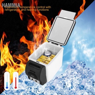 HAMMIA 12V 6L รถตู้เย็นแบบพกพามินิอเนกประสงค์อาหารเครื่องดื่มอุ่นตู้เย็นคูลเลอร์