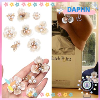 Daphs กิ๊บติดผม ประดับมุกคริสตัล รูปดอกไม้ DIY 10 ชิ้น