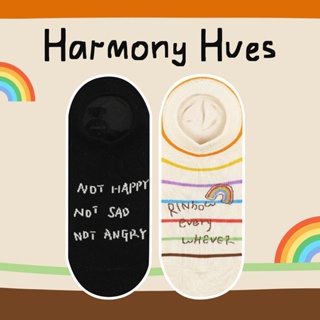 emmtee.emmbee - ถุงเท้าข้อสั้น Harmony Hues