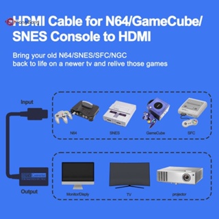 Abongbang อะแดปเตอร์แปลงเกมคอนโซล N64 เป็น HDMI HDTV สําหรับ Nintend 64 Gamecube SNES Plug And Play Digital 720P Nice