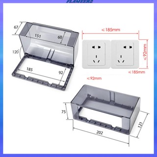 [Flameer2] ฝาครอบสวิตช์ไฟ ฝาครอบปลั๊กไฟ ตัวป้องกันซ็อกเก็ต เต้าเสียบไฟ กล่องกระเด็น กันน้ํา 118/86 แบบ ทนทาน