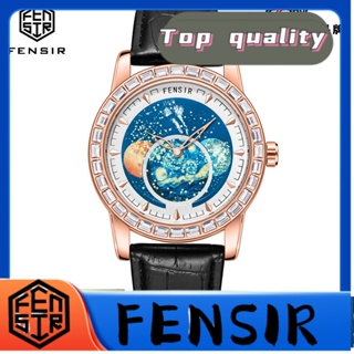 Fensir FENSIR พร้อมส่ง Ten Major Brands นาฬิกาข้อมือควอตซ์แฟชั่น สายหนังวัวแท้ เรืองแสง สําหรับบุรุษ