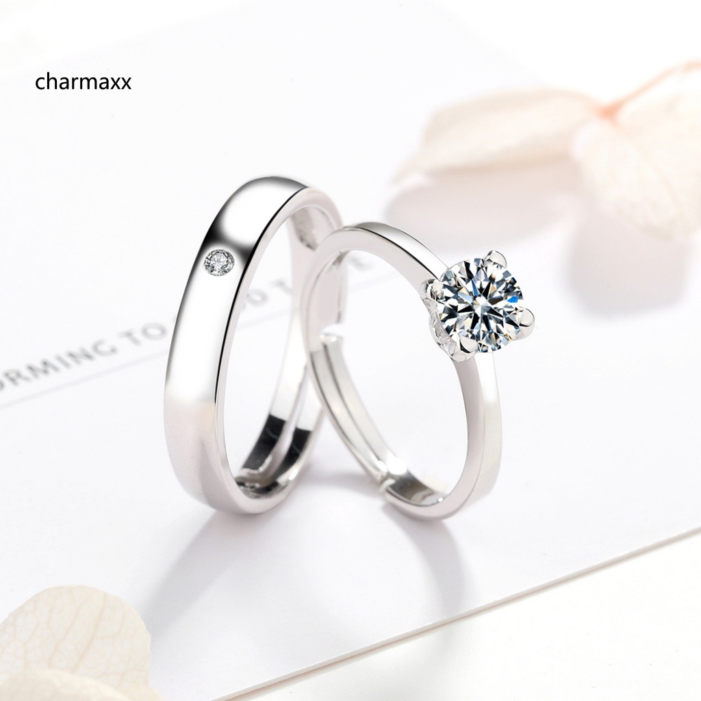 cx-แหวนหมั้นแต่งงาน-ประดับเพชรเทียม-หรูหรา-ปรับได้-เครื่องประดับแฟชั่น-สําหรับผู้ชาย-ผู้หญิง