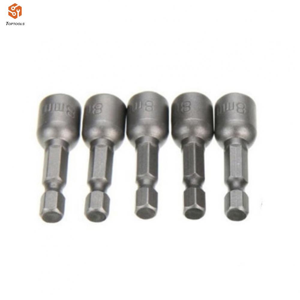 อะแดปเตอร์ซ็อกเก็ตแม่เหล็ก-1-4-chrome-vanadium-steel-drill-bit-5-ชิ้น