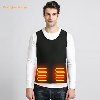 [Domybestshop.th] เสื้อกั๊ก ทําความร้อน USB สําหรับผู้ชาย และผู้หญิง เหมาะกับการเล่นกีฬา เดินป่า ไซซ์ M-3XL