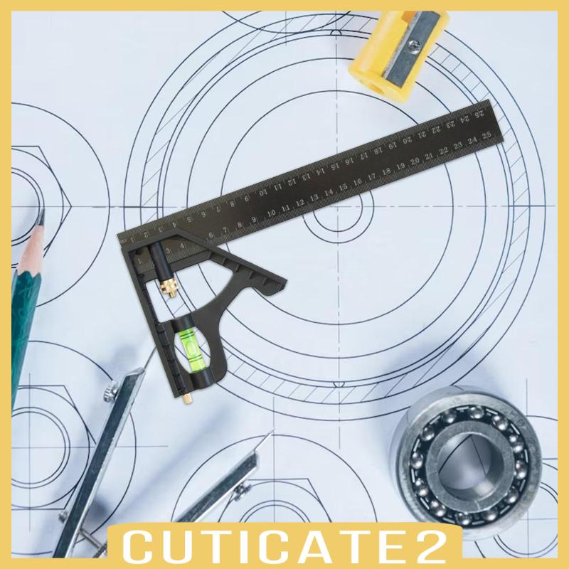 cuticate2-เครื่องวัดระดับไม้โปรแทรกเตอร์-ทรงสี่เหลี่ยม-ปรับได้-พร้อมเกจวัดระดับฟองอากาศ-สําหรับช่างไม้