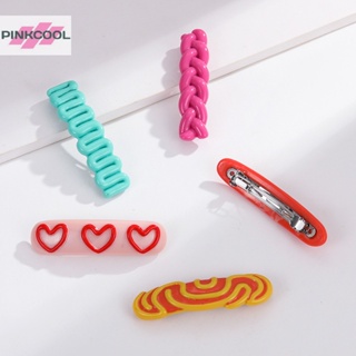 Pinkcool กิ๊บติดผม เรซิน สีแคนดี้ เครื่องประดับ ฤดูใบไม้ผลิ สําหรับผู้หญิง ขายดี