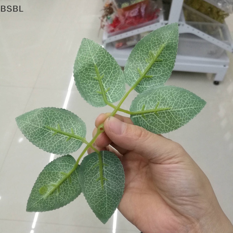 bsbl-10-30-50-ชิ้น-ใบกุหลาบประดิษฐ์-กรีนเนอรี่ปลอม-ดอกกุหลาบ-ดอกไม้-ใบไม้-diy-งานฝีมือ-bl