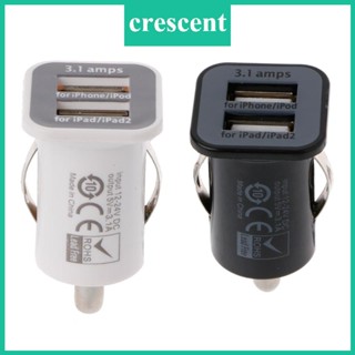 Cre อุปกรณ์ชาร์จ USB คู่ แบบชาร์จเร็ว สําหรับรถยนต์