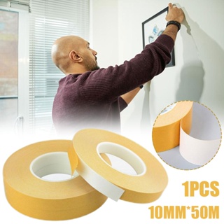 เทปกาวสองหน้า PVC กันน้ํา ความหนืดสูง สีเหลือง 50 เมตร สําหรับงานไม้ CNC