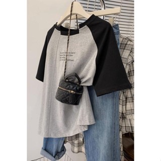 เสื้อยืดแขนสั้น ทรงหลวม ขนาดเล็ก สไตล์อเมริกัน แฟชั่นฤดูร้อน สําหรับผู้หญิง KUGX