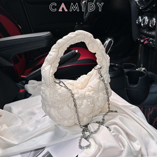 Camidy เกาหลีจับจีบลายเมฆกระเป๋ารักแร้ถุงใหม่สไตล์ต่างประเทศมินิโซ่กระเป๋า Messenger