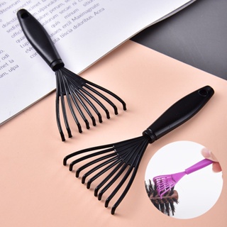 Hot Sale# T comb cleaning brush air bag air cushion comb cleaner plastic curly hair comb cleaning Claw hook hair LOGO8cc