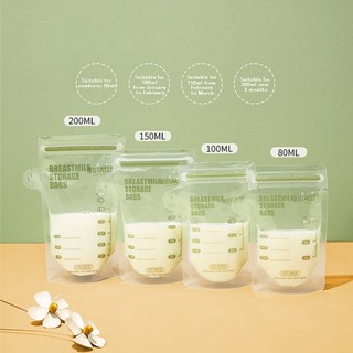 Fireflower ถุงเก็บน้ํานมแม่ BPA กันรั่วซึม 30 ชิ้น