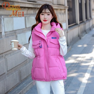 เสื้อแจ็กเก็ต ความยาวปานกลาง เสริมฟองน้ํา สไตล์เกาหลี แฟชั่นฤดูหนาว สําหรับผู้หญิง 2023