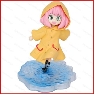 Fash SPY x FAMILY โมเดลฟิกเกอร์ Anya Forger Action Figure Rainwear ของเล่นสําหรับเด็ก