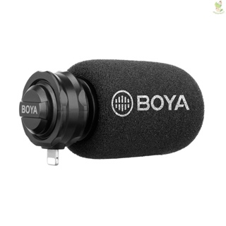Boya BY-DM200 ไมโครโฟนคอนเดนเซอร์สเตอริโอดิจิทัล MFI ได้รับการรับรองเสียงยอดเยี่ยม แบบเปลี่ยน สําหรับกล้อง 8.9