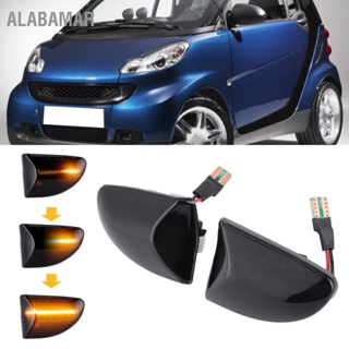 ALABAMAR ไฟเลี้ยว LED 2 ชิ้นสำหรับรถยนต์ Mercedes Benz Smart 2007-2014 Smoke