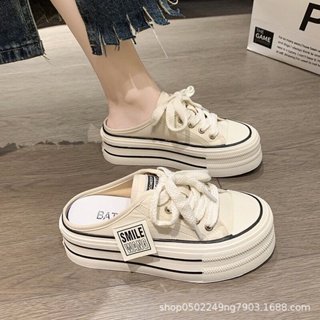 SELINE  องเท้าแตะหญิง รองเท้าแตะ ลำลองสำหรับผู้หญิง พื้นรองเท้าหนามาก  Korean Style รุ่นใหม่ Stylish High quality B90H27I 37Z230910