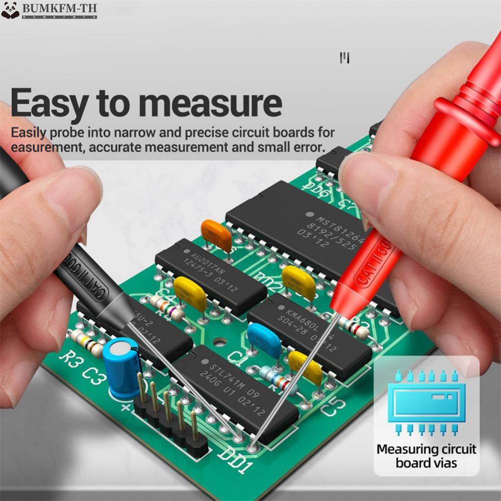 โพรบทดสอบมัลติมิเตอร์-600v-เข็มทดสอบ-pvc-ทองเหลือง