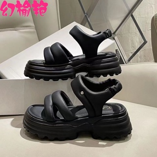 UETEEY   รองเท้าแตะ รองเท้าแฟชั่น สะดวกสบาย ฟชั่น ด้านล่างหนา 2023 ใหม่  Korean Style สบาย พิเศษ Trendy B28G1AC 37Z230910