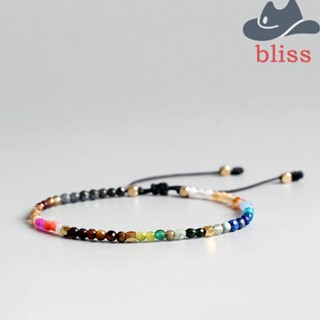 Bliss สร้อยข้อมือหินนําโชค 7 จักระ คริสตัลธรรมชาติ 3 มม. 12 กลุ่มดาว