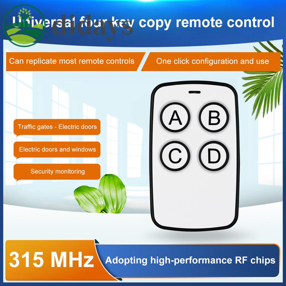 รีโมตคอนโทรลคัดลอก-4-ปุ่ม-315-mhz-433mhz-สําหรับประตูไฟฟ้า-didays-th